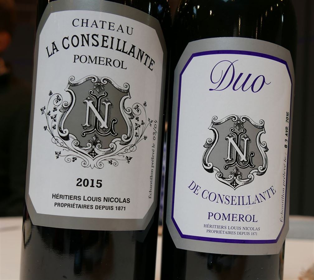 La Conseillante 2015 et son second Duo