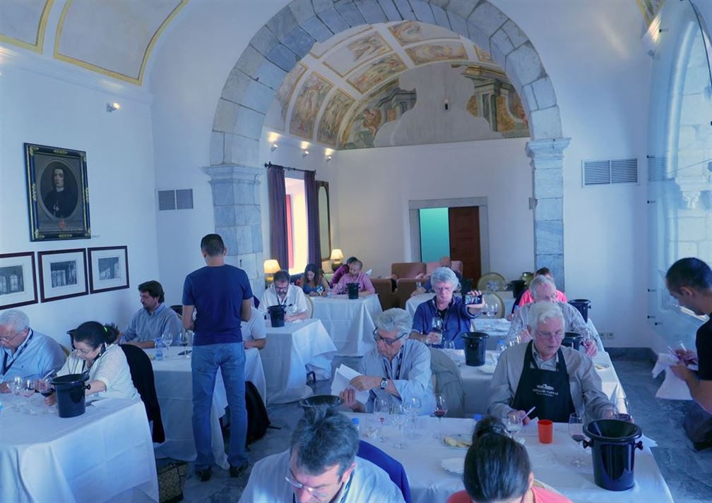 Session de degustation à Pousada de Sao Francisco, ancien monastère de Franciscains à Beja