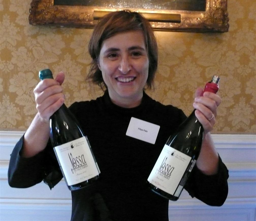 Filipa Pato avec ses vins